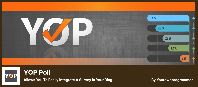 YOP Poll Plugin - Allows You to Easily Integrate a Survey in Your Blog