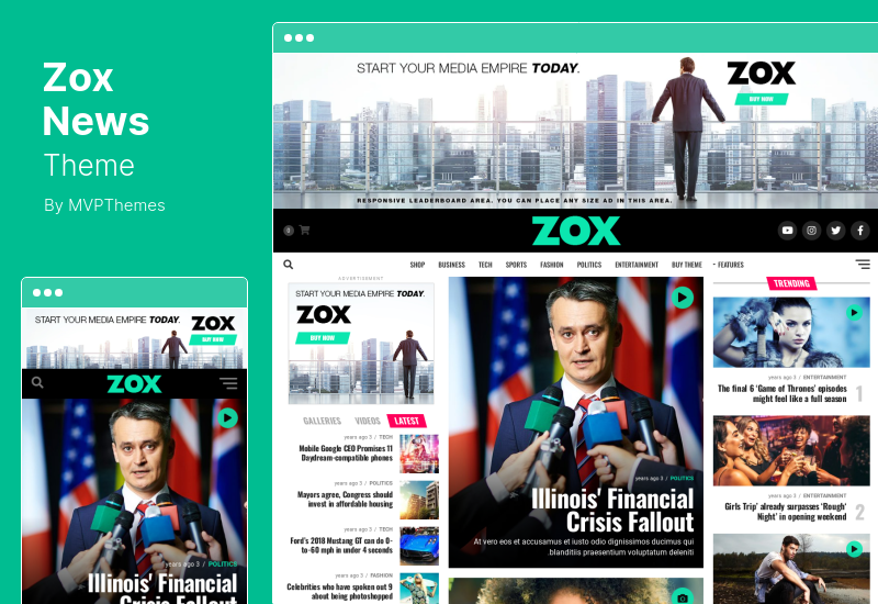 Zox News Theme - Professional WordPress News & Magazine Theme