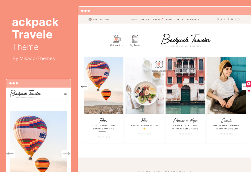 ackpack Travele Theme - Modern Blog WordPress Theme
