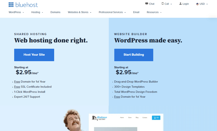 Bluehost Cheap WordPress Web Hosting Services