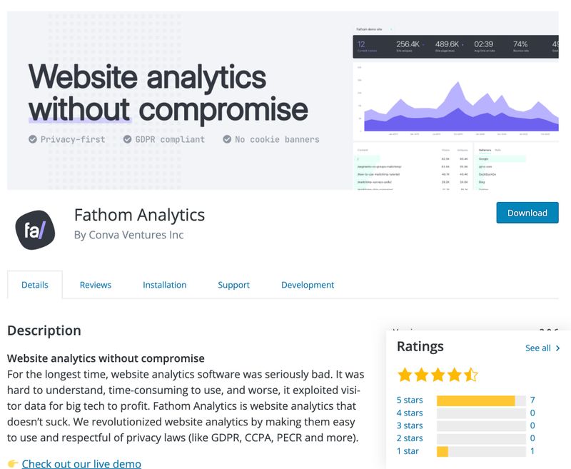 Fathom Analytics plugin