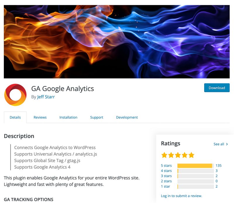 GA Google Analytics Plugin