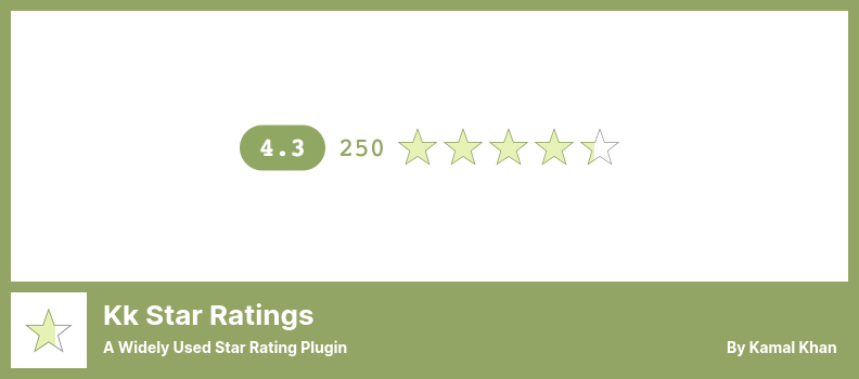 kk Star Ratings Plugin - a Widely Used Star Rating Plugin