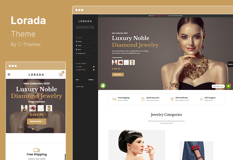 Lorada Theme - Responsive Elementor eCommerce WordPress Theme