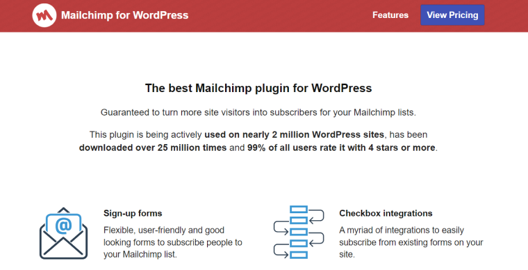 mailchimp for wordpress plugin
