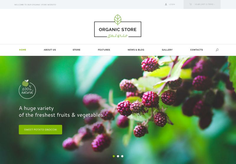 Organic Store theme