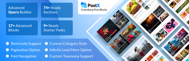 PostX gutenberg block plugin