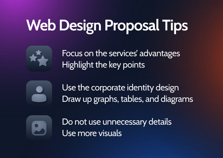 web design proposal tips