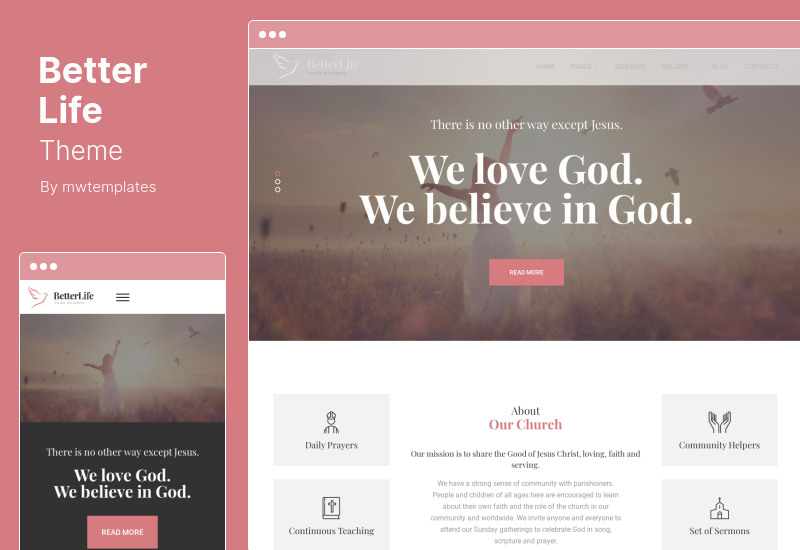 BetterLife Theme - Church & Religious WordPress Theme