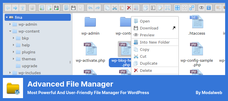 Advanced File Manager Plugin - Most Powerful and User-Friendly File Manager for WordPress