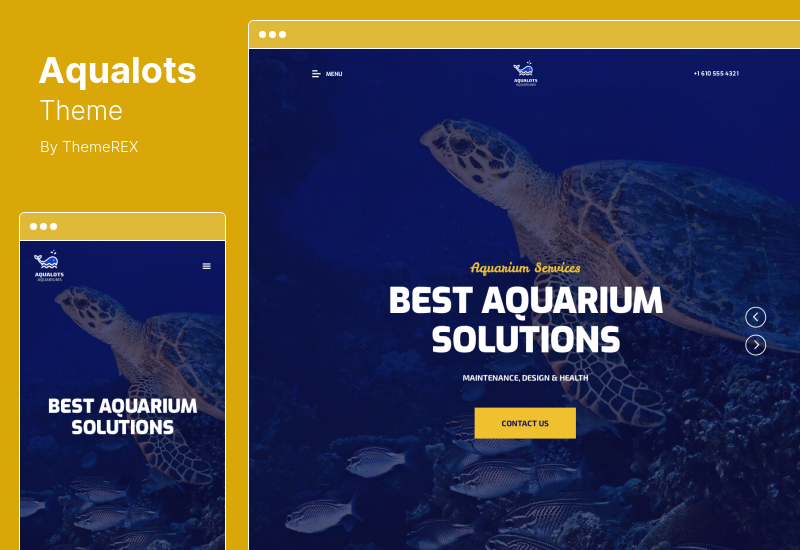 Aqualots Theme - Aquarium Installation and Maintanance Services WordPress Theme