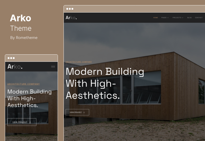 Arko Theme - Architecture Elementor Template Kit