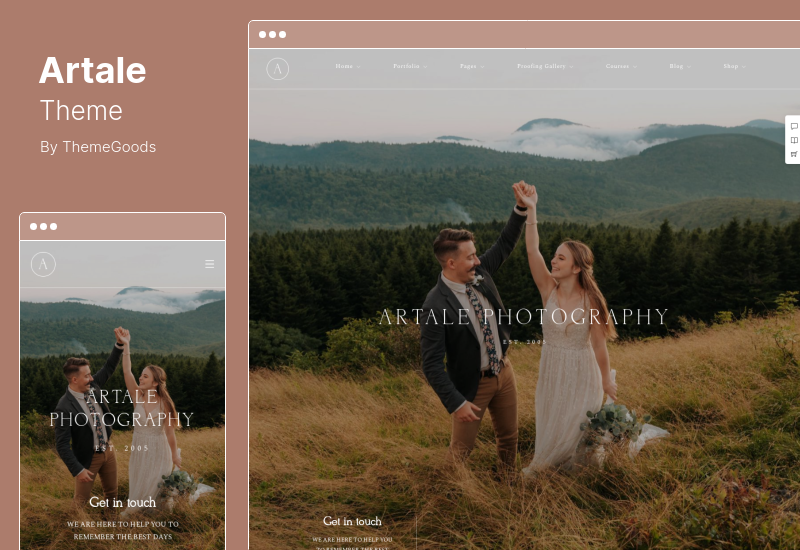 Artale Theme - Wedding Photography WordPress Theme