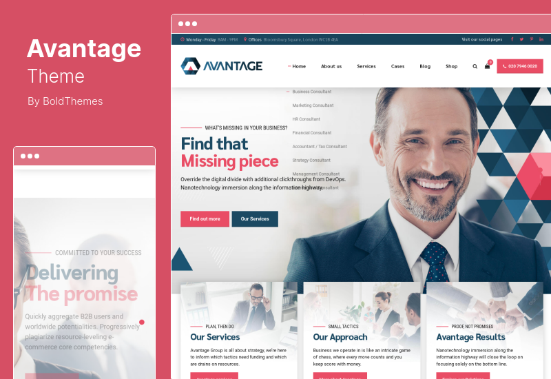 Avantage Theme - Business Consulting WordPress Theme