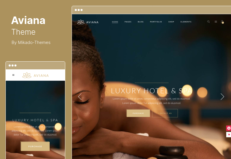 Aviana Theme - Elegant Wellness & Spa WordPress Theme