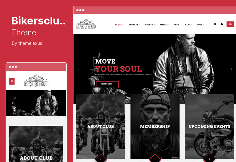 Bikersclub Theme - Motorcycle Club WordPress & WooCommerce  Theme