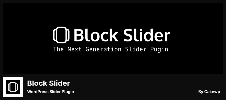 Block Slider Plugin - WordPress Slider Plugin