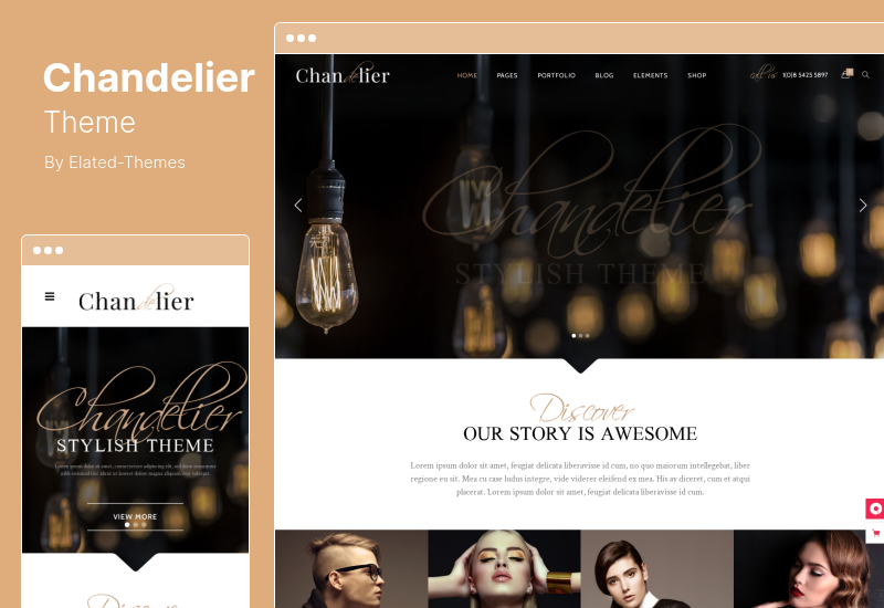 Chandelier Theme - Luxury WordPress Theme for Custom Brands