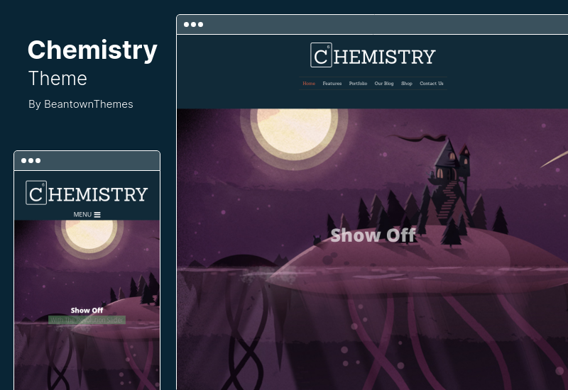 Chemistry Theme - Responsive Portfolio & Shop WordPress Theme