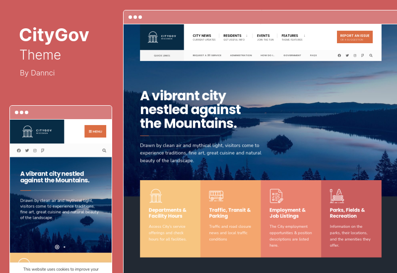 CityGov Theme - City Government  Municipal WordPress Theme