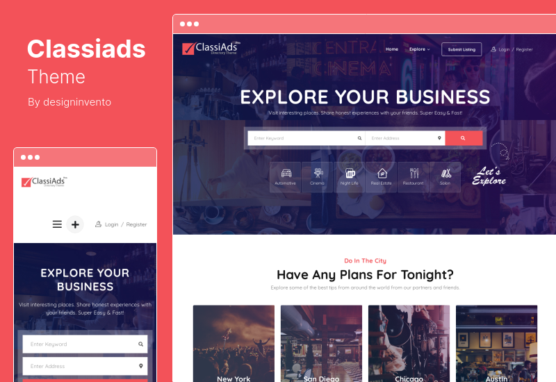 Classiads Theme - Classified Ads WordPress Theme