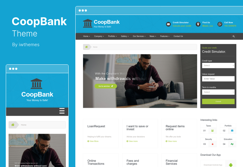 CoopBank Theme - Financial, Banking & Credits WordPress Theme