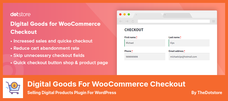 Digital Goods for WooCommerce Checkout Plugin - Selling Digital Products Plugin for WordPress