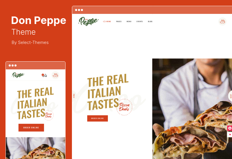 Don Peppe Theme - Pizza Fast Food WordPress Theme