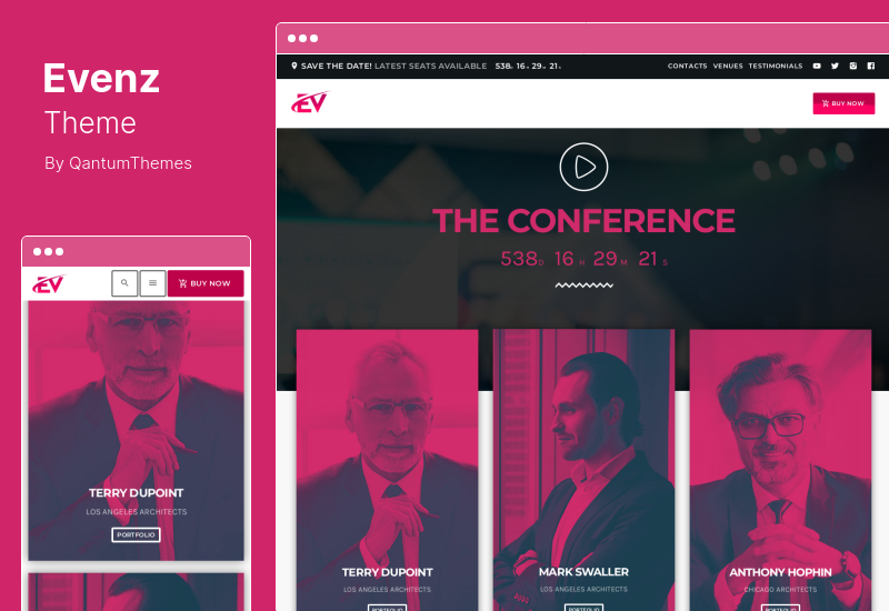 Evenz Theme - Conference and Event WordPress Theme