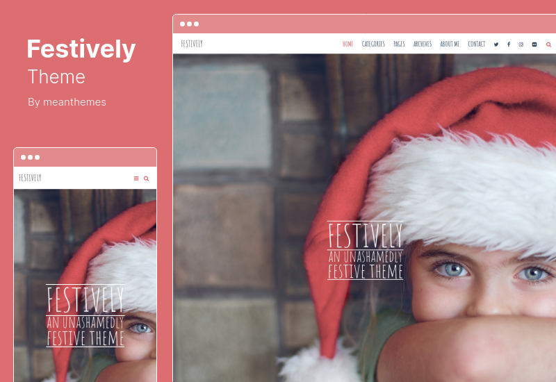 Festively Theme - An Unashamedly Festive Blog WordPress Theme