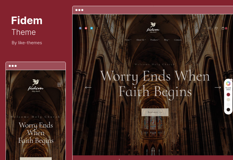 Fidem Theme - Church & Religion WordPress Theme