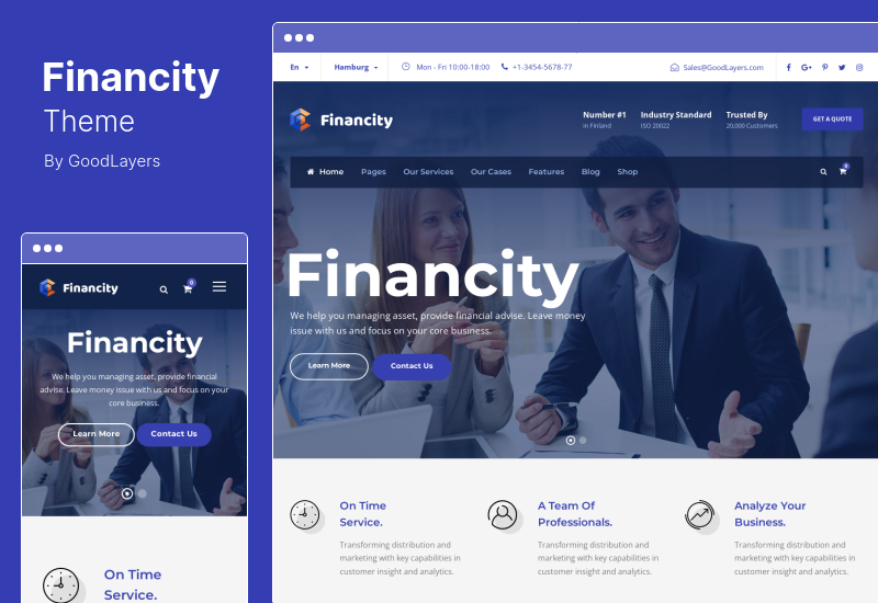 Financity Theme - Business Financial Finance WordPress Theme