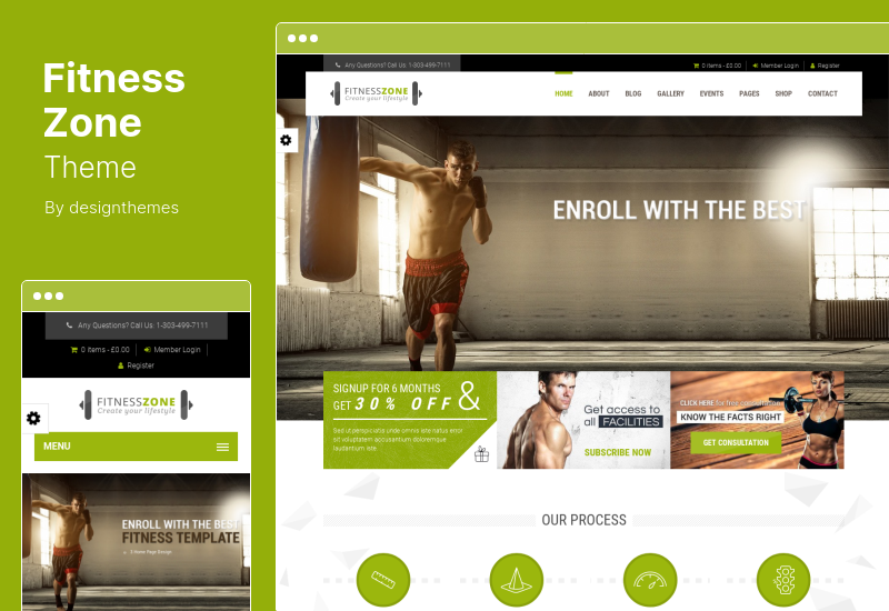 Fitness Zone Theme - Gym, Fitness WordPress Theme