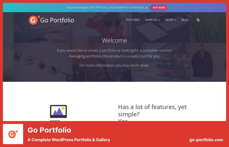 Go Portfolio Plugin - A Complete WordPress Portfolio & Gallery