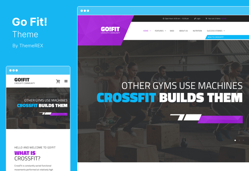 GoFit! Theme - Fitness, Gym and Crossfit WordPress Theme