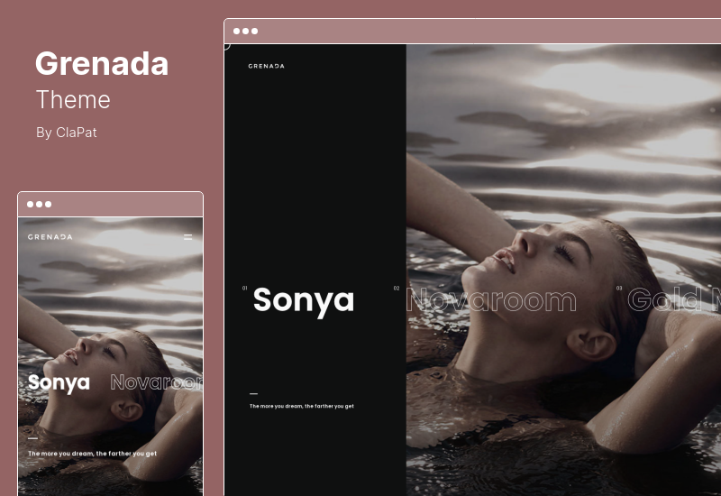 Grenada Theme - Creative Ajax Portfolio Showcase Slider WordPress Theme