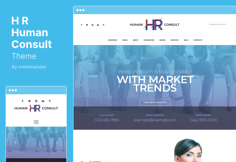 HR Human Consult Theme - Searching & Recruiting WordPress Theme