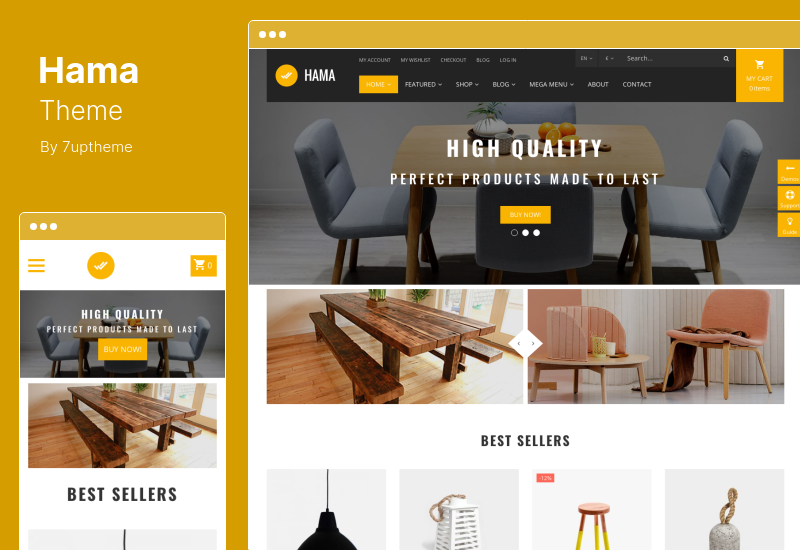 Hama Theme - Store Furniture Home WooCommerce WordPress Theme