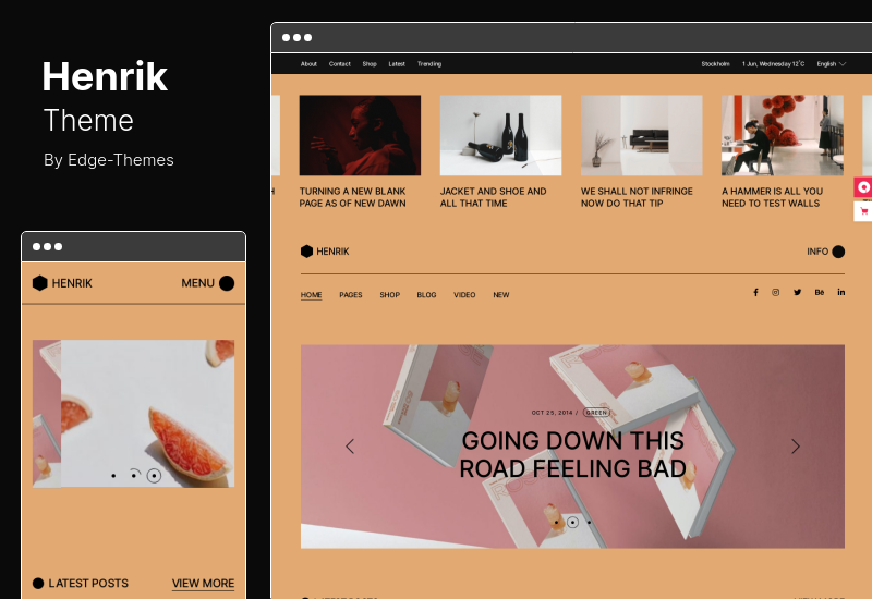 Henrik Theme - Creative Magazine WordPress Theme