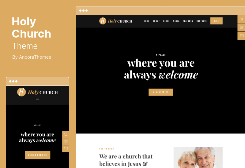 Holy Church Theme - Religion, Charity & Nonprofit WordPress Theme