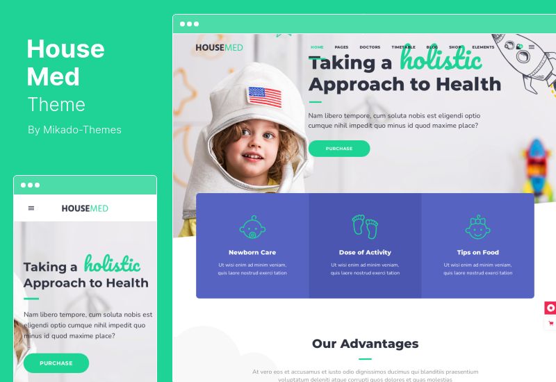 HouseMed Theme - Medical and Health WordPress Theme