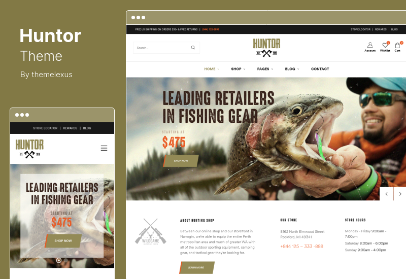 Huntor Theme - Hunting & Outdoor Shop WooCommerce Theme