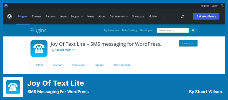 Joy Of Text Lite Plugin - SMS messaging for WordPress