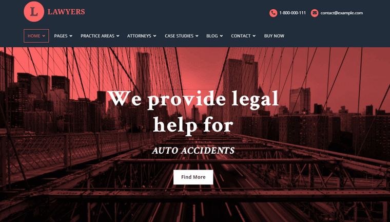 Lawyers-Theme advocate wordpress theme