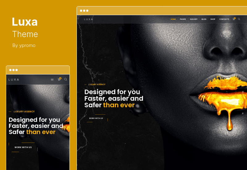 Luxa Theme - Luxury Black MultiPurpose WordPress Theme