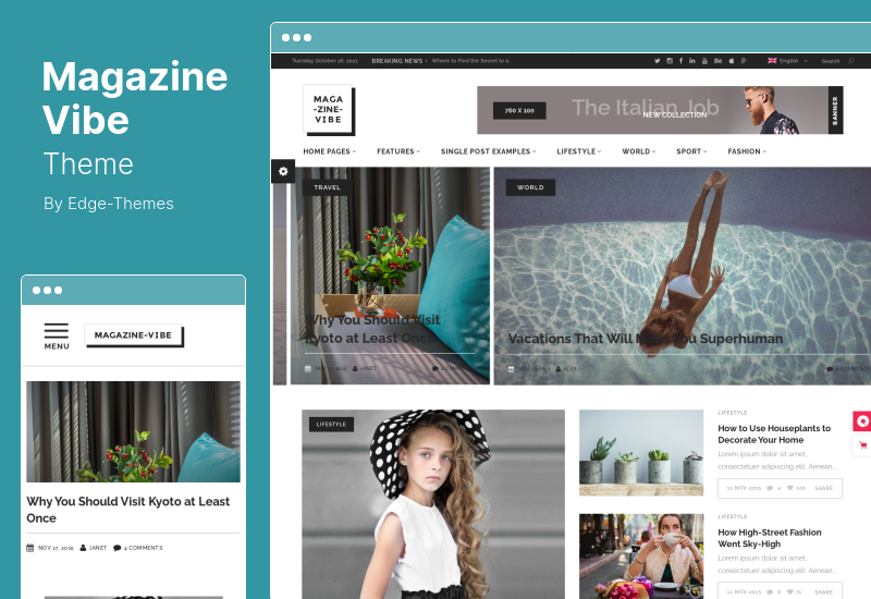 Magazine Vibe Theme - Newspaper WordPress Theme