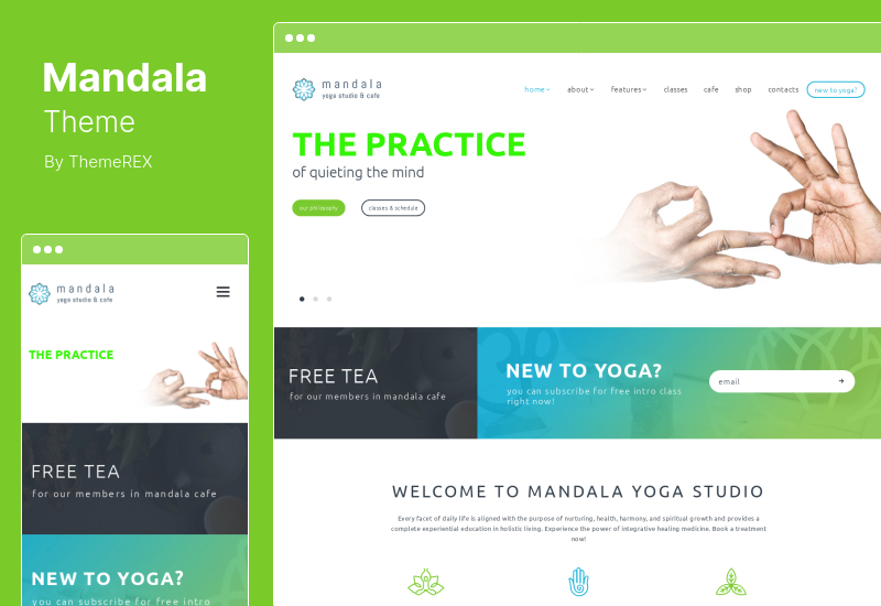 Mandala Theme - Yoga Studio and Wellness Center WordPress Theme