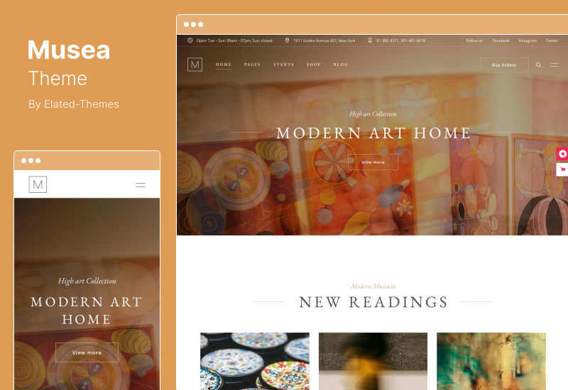 Musea Theme - Art Gallery and Museum WordPress Theme