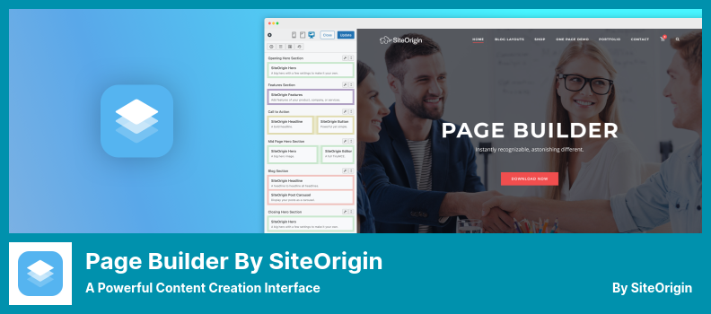 Page Builder by SiteOrigin Plugin - a Powerful Content Creation Interface