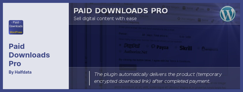 Paid Downloads Pro Plugin - Sell Any Digital Content
